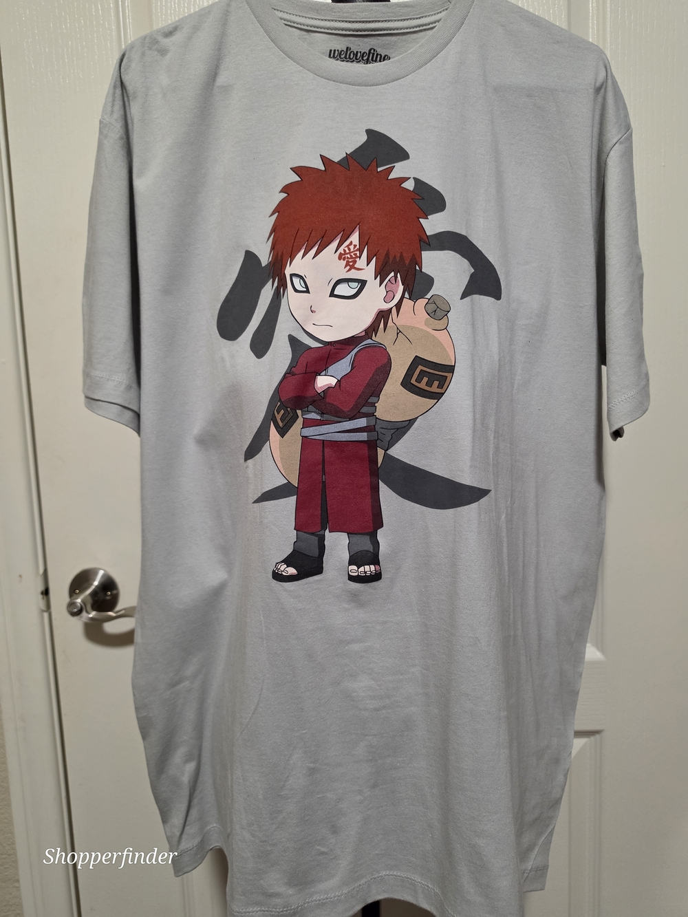 Original Welovefine Chibi Gaara T-shirt from the anime Naruto Shippuden. XL